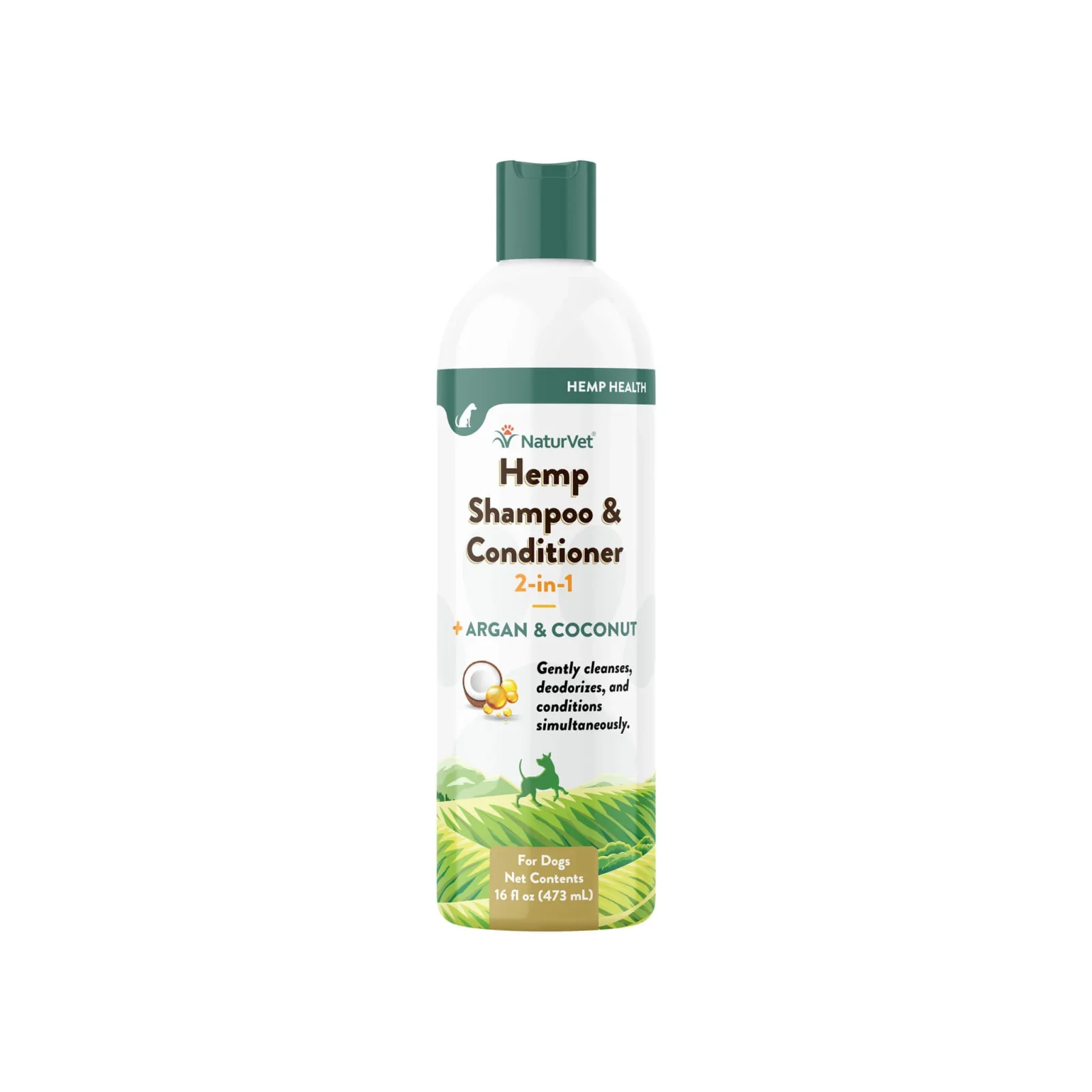 NaturVet Hemp Shampoo & Conditioner 2-in-1 for Dogs