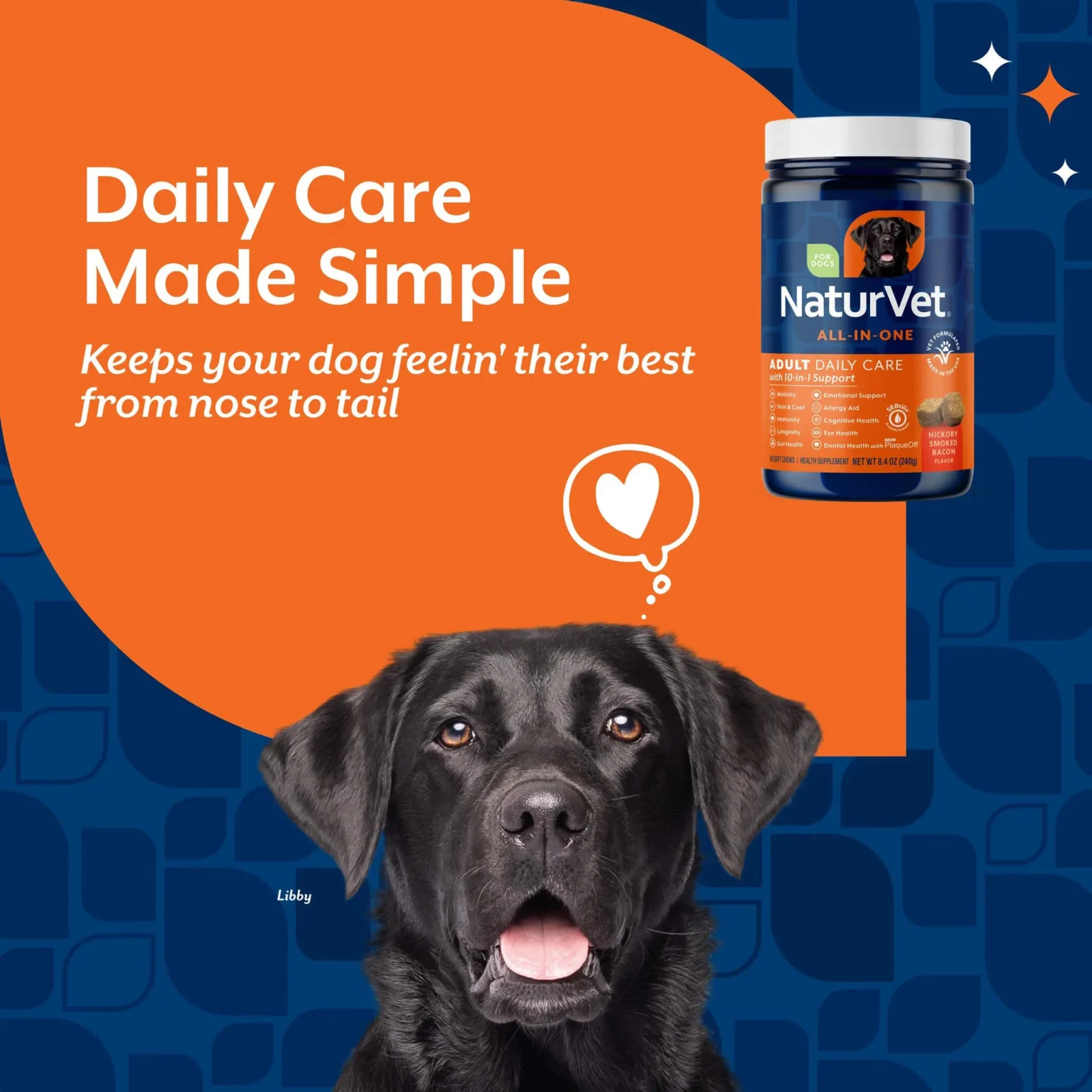 NaturVet All-In-One Adult Dog Daily Care with 10-in-1 Support - Image 2