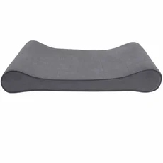 Furhaven Microvelvet Luxe Lounger Gel Top Pet Bed - Gray (Jumbo Plus) - Image 2