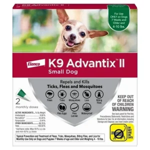 K9 Advantix Ii Dog Small, Green 2-Count