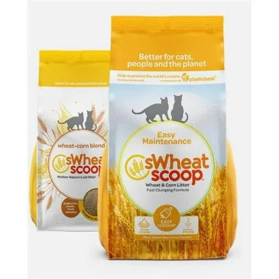 Swheat Scoop Easy Maintenance Fast Clumping Odor Control Natural Wheat and Corn Plant-Based Cat Litter - Image 2