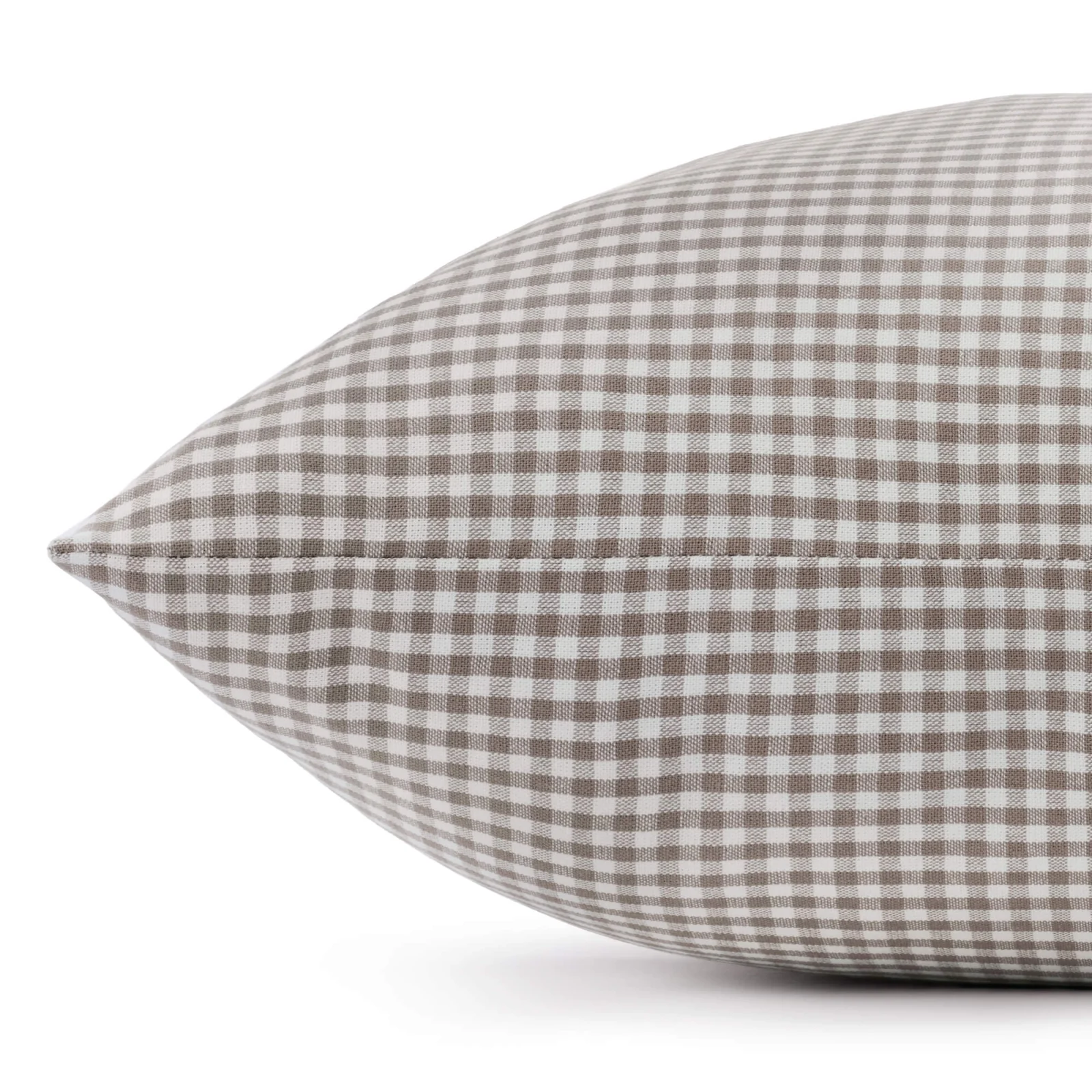 Mushroom Brown Gingham Dog Bed - Image 2