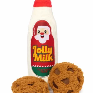 FuzzYard Jolly Milk & Cookies Plush Dog Toy 3 ct
