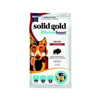 Solid Gold NutrientBoost Wolf King Gut Health Bison Brown Rice and Sweet Potato Large-Breed Adult Dry Dog Food - Image 2