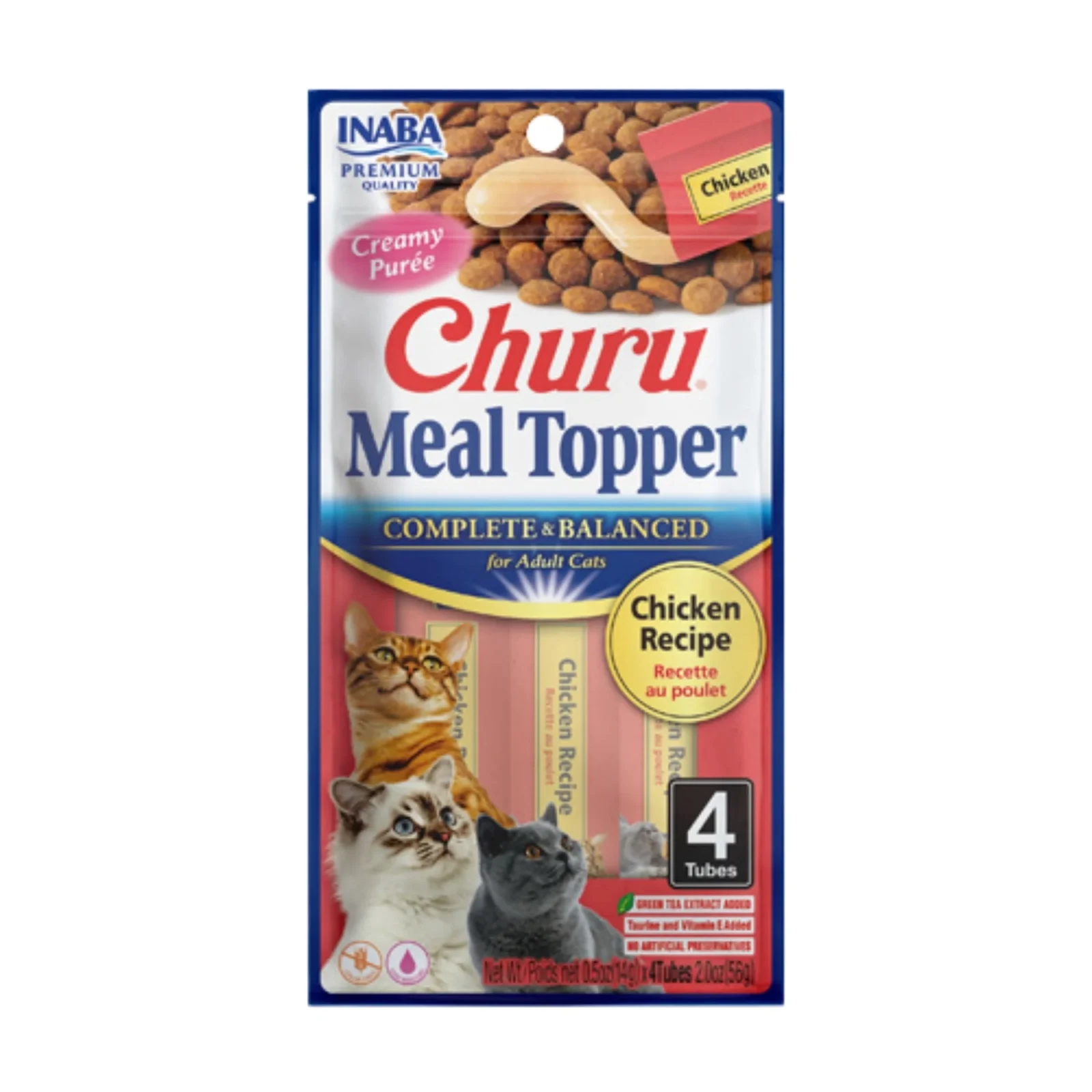 Inaba Churu Complete & Balanced Cat Food Topper - Chicken, 2 oz each, Case of 6