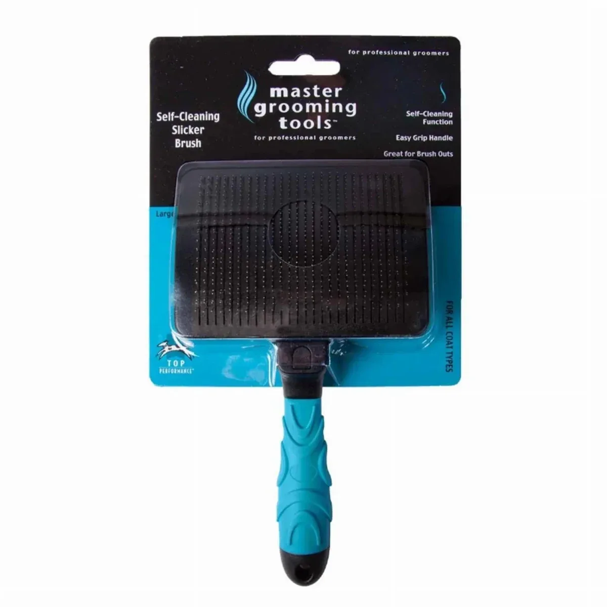MGT Self-cleaning slicker brush Large Blue - Image 2