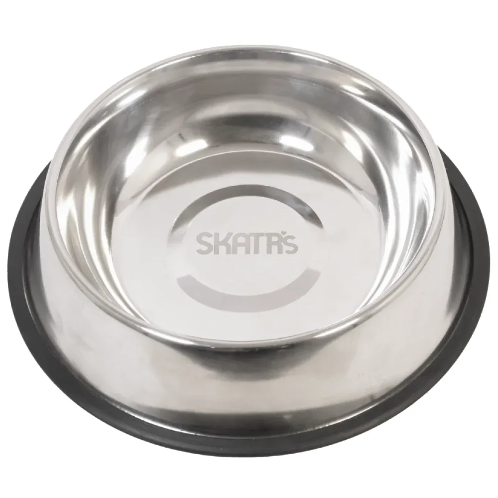SKATRS Anti Skid Stainless Steel Bowl and Pedigree Chicken and Vegetables Adult Dry Dog Food Combo - Image 2