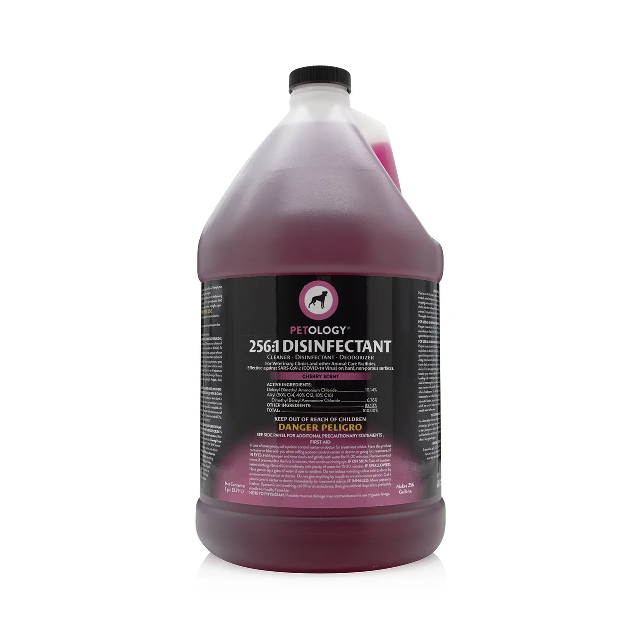 Petology 256:1 Disinfectant, 1 Gallon, Cherry