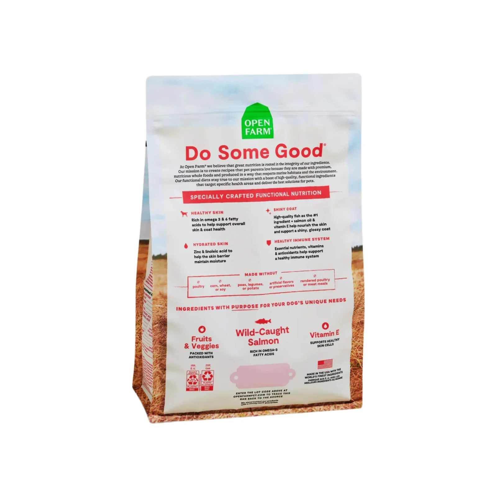 Open Farm Skin & Coat Health Salmon & Oatmeal Dry Dog Food - Image 2
