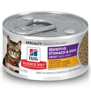 Hill's Science Diet Sensitive Stomach & Skin Chicken & Vegetable Entree Wet Cat Food