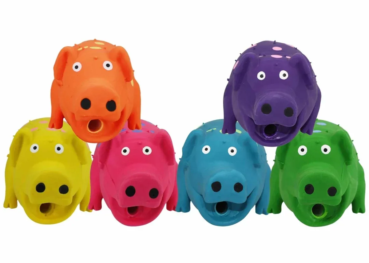 Multipet Globlets Latex Dog Chew Toy Assorted
