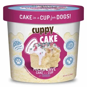Puppy Cake Cuppy Cake Birthday Cake Flavor with Pupfetti Sprinkles 4 oz