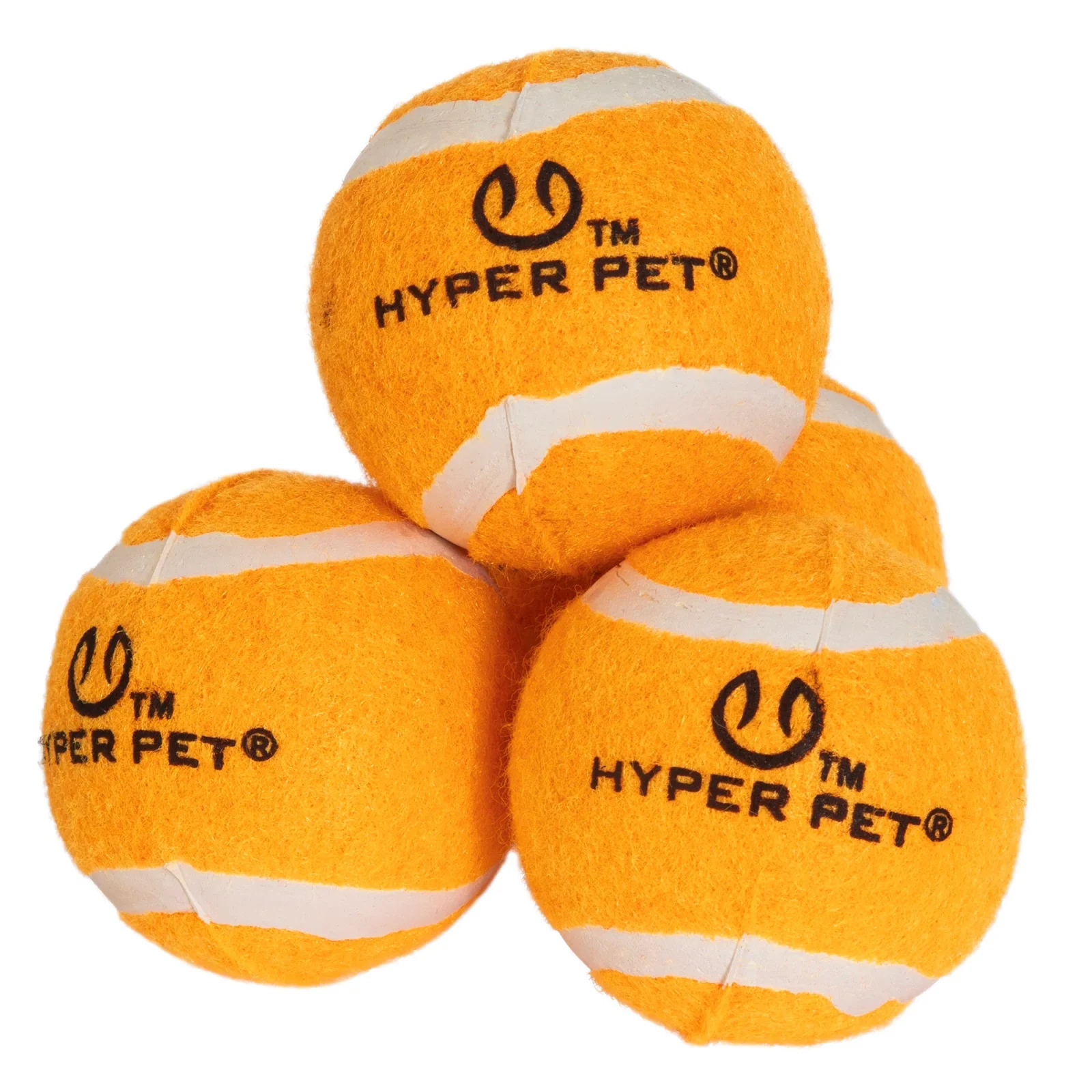 Hyper Pet Blaze Orange Tennis Balls 4 Pack - Image 2