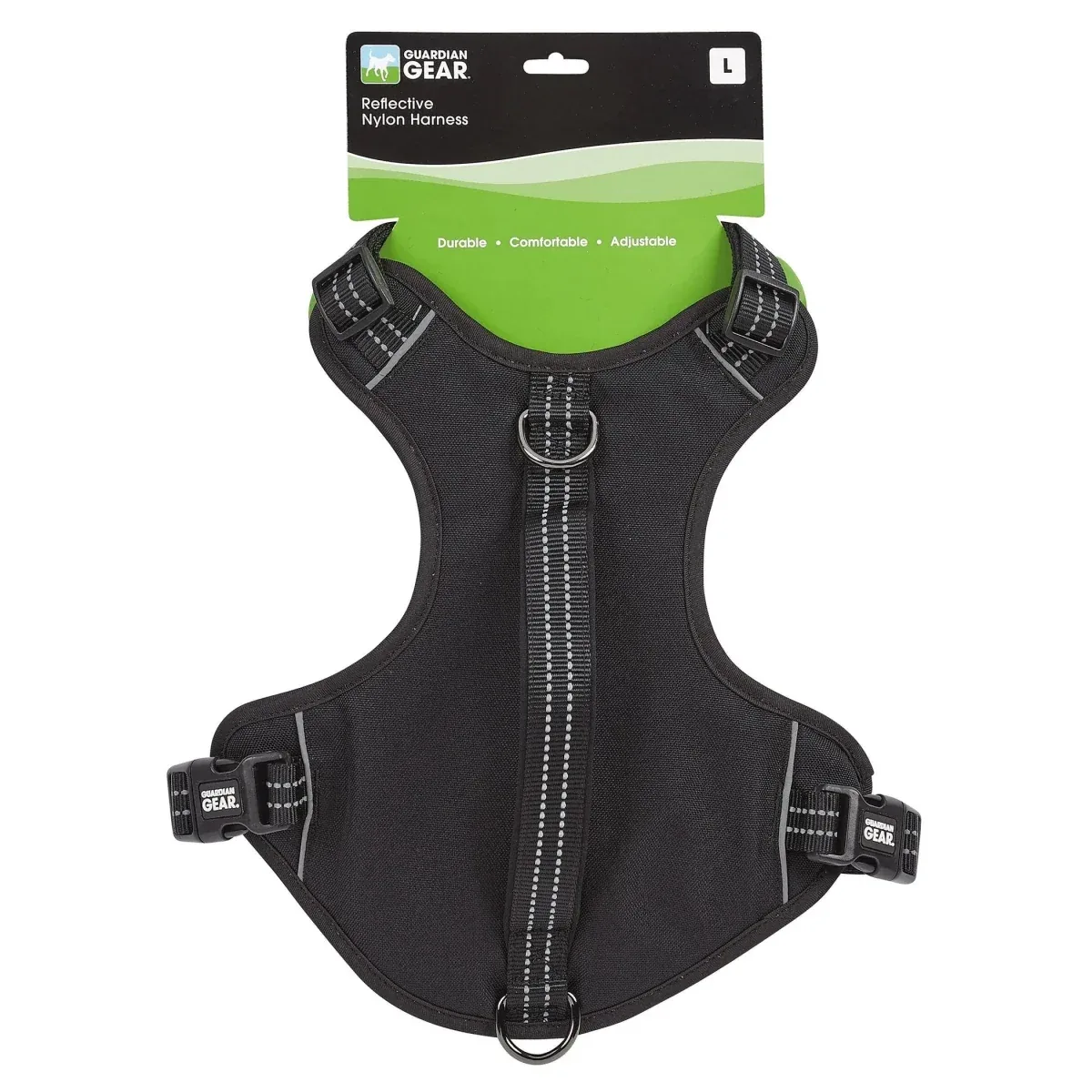 GG Reflective Nylon Harness X-Small Blk