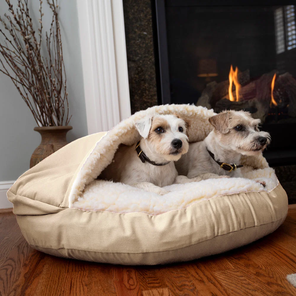 Luxury Cozy Cave® Dog Bed with Microsuede