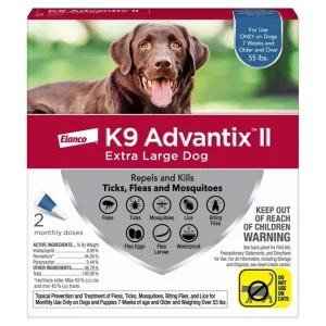 K9 Advantix Ii Dog Extra Large, Blue 2-Count