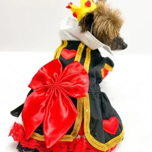 Big Bow and Hearts Queen Dress Dog Costume