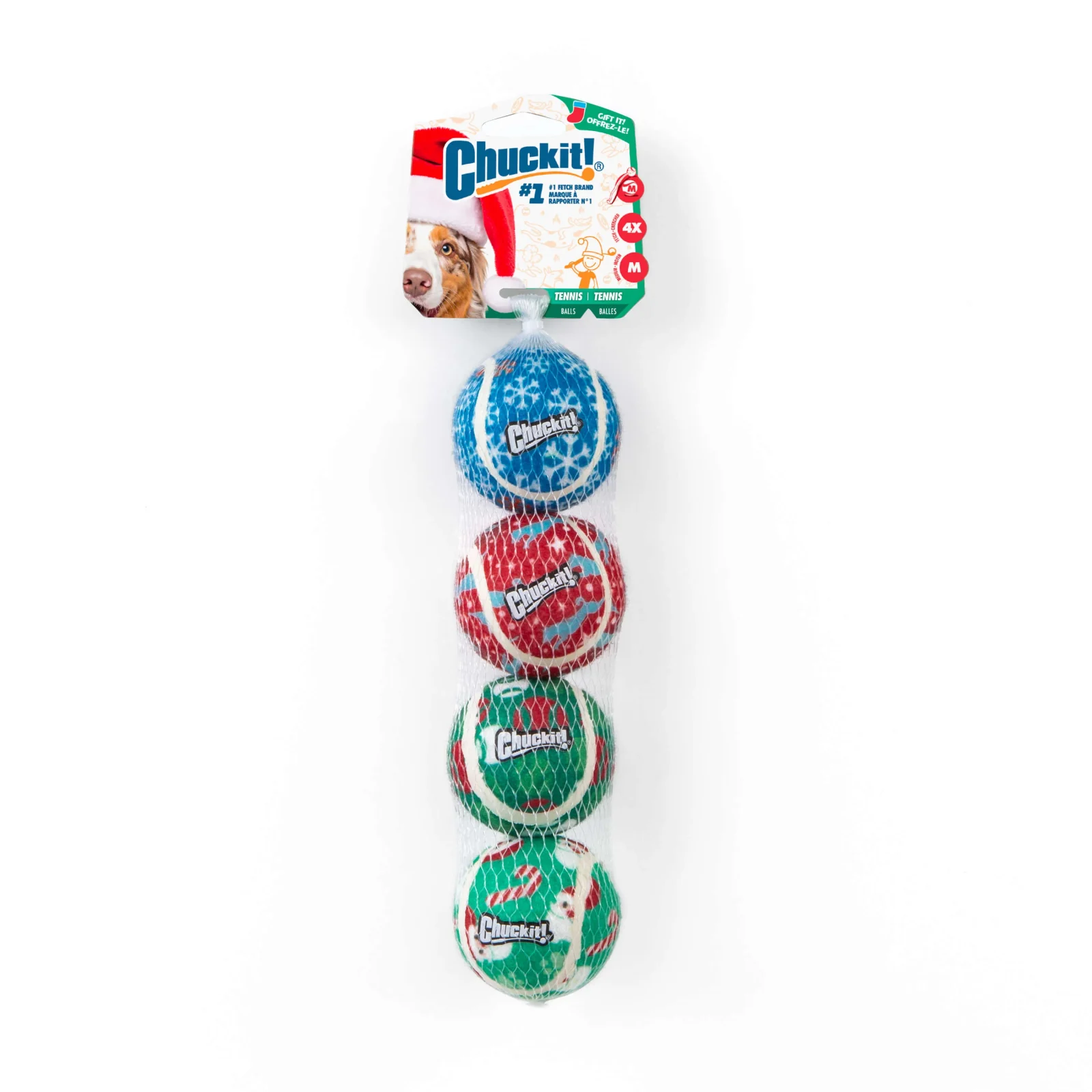 Chuckit!® Holiday Tennis Balls Dog Toy