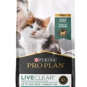 Purina Pro Plan LiveClear Allergen Reducing Chicken and Rice Kitten Formula Dry Cat Food