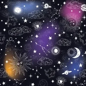 Celestial Glow Dog Bandana, 22 inch, 12 Pack