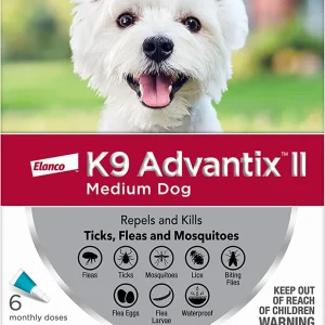K9 Advantix Ii Dog Medium Teal 6-Count