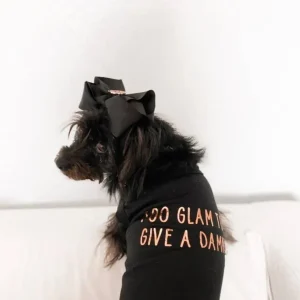 Too Glam to Give a Damn Dog Tee and Dress by Bark Fifth Avenue