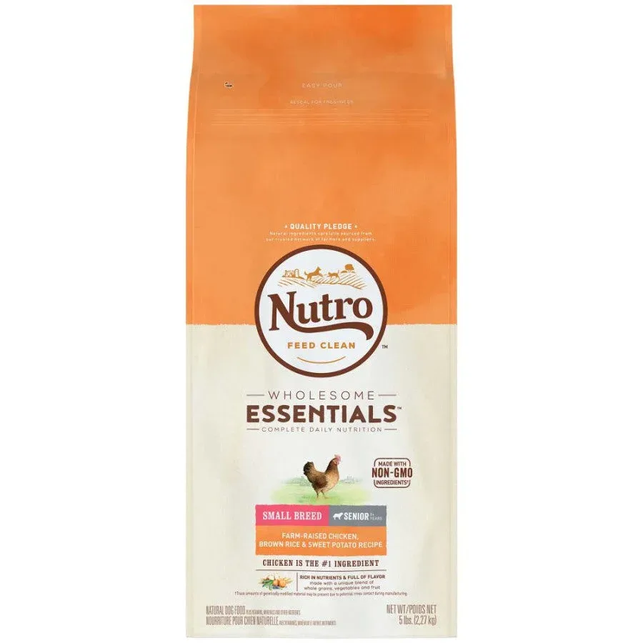 Nutro Products Natural Choice Small Breed Senior Dry Dog Food Chicken & Brown Rice 5 lb