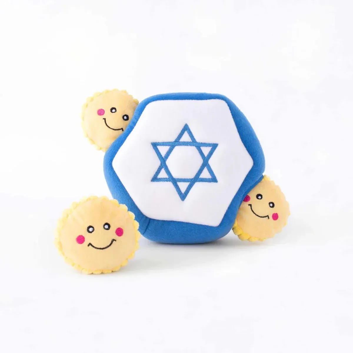 ZippyPaws Hanukkah Burrow Star of David Plush Dog Toy - Image 2