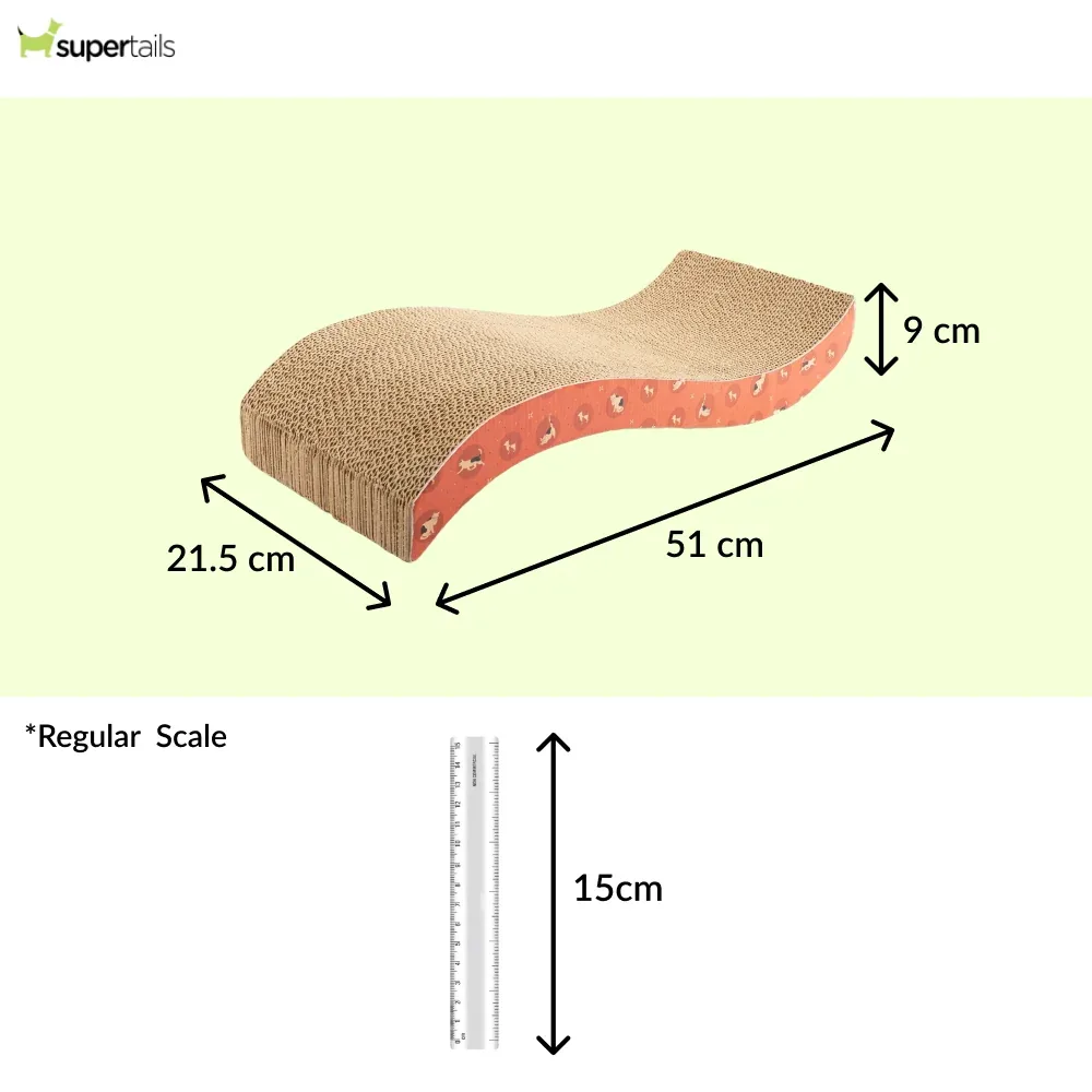 HUFT Sara's Scratchville Scratcher Toy for Cats (Orange) - Image 2
