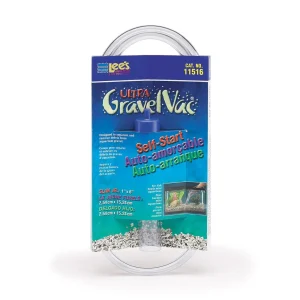 Lee's Aquarium & Pet Products Ultra GravelVac Slim Jr. Self-Start Aquarium Gravel Vacuum Cleaner, 1 in x 6 in, Slim