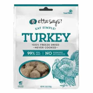 Etta Says! Eat Simple! 100% Freeze-Dried Dog Treats Turkey 2.5 oz