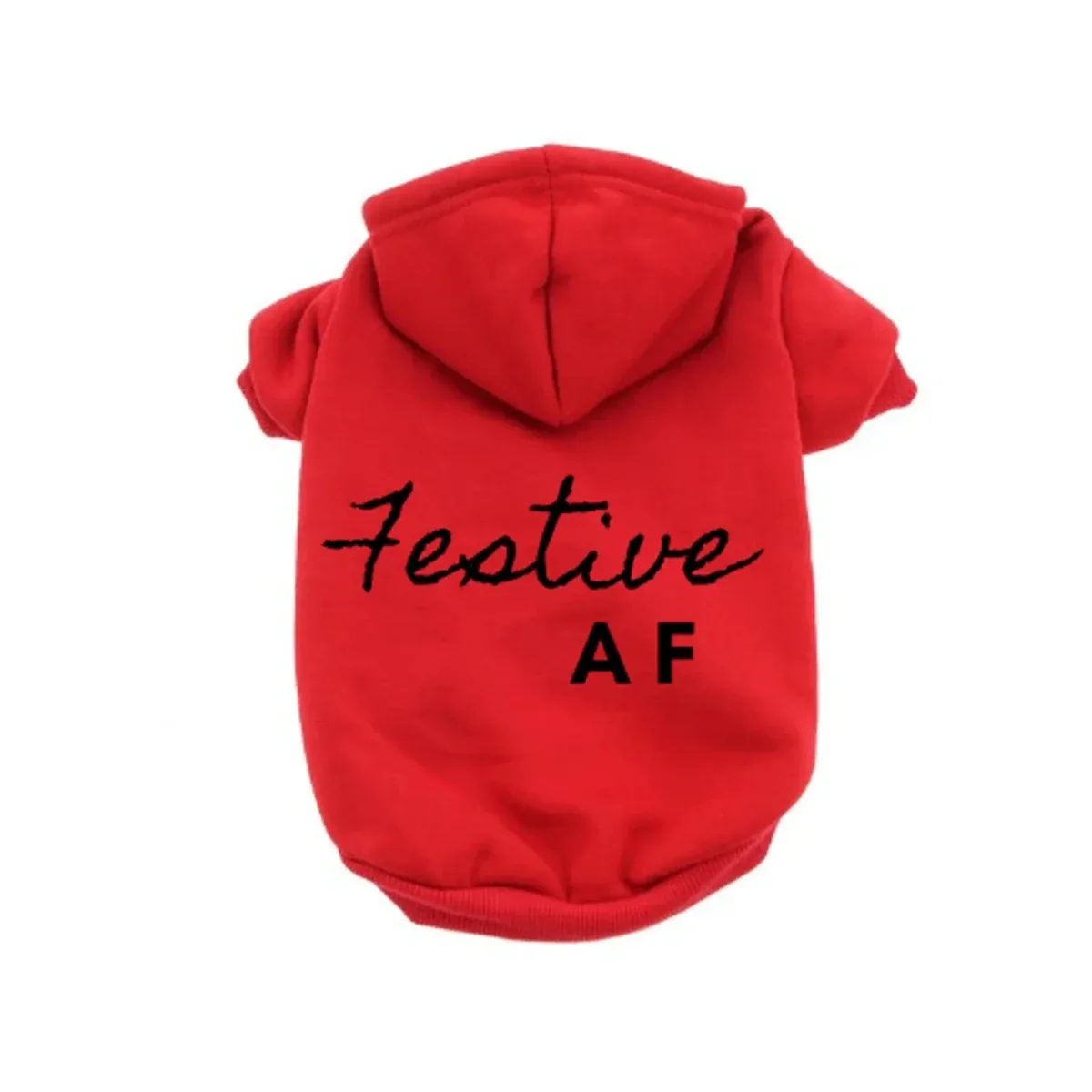 Festive AF Hoodie - Holiday Dog Hoodie by Bark Fifth Avenue - Image 2
