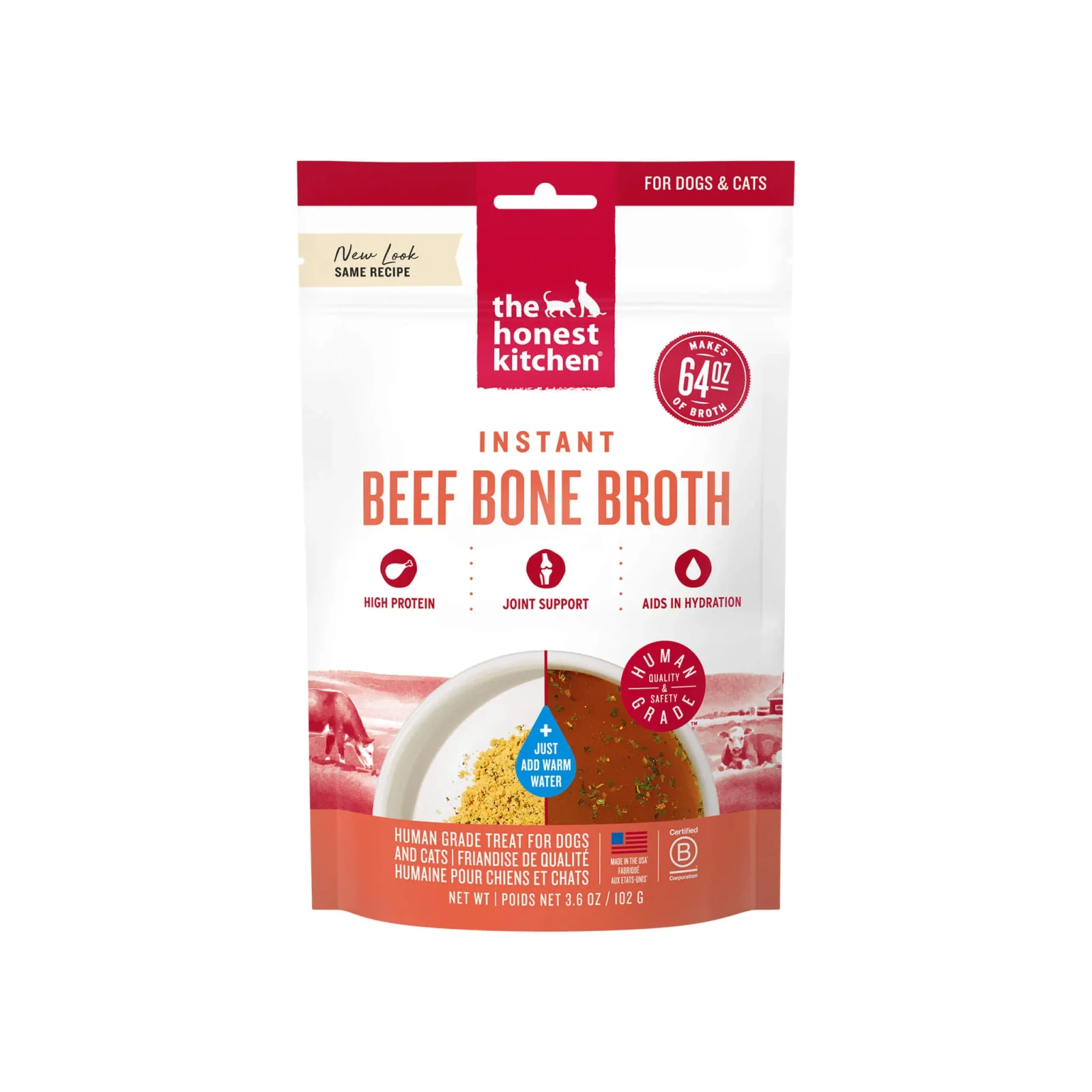 The Honest Kitchen Daily Boosters Bone Broth for Dogs & Cats