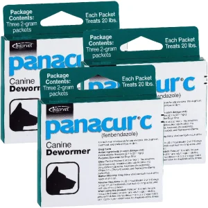 Panacur C Canine Dewormer (2 Gram) - 3-PACK