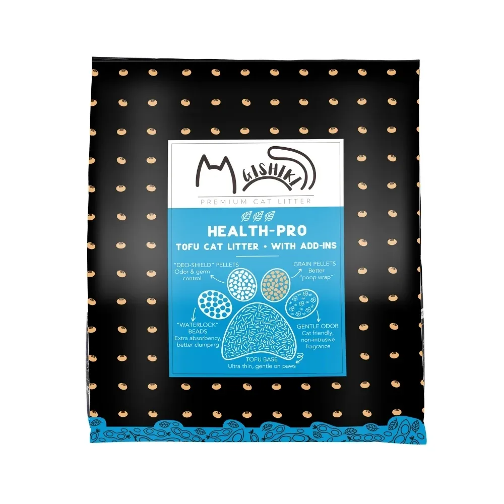 Gishiki Health Pro Premium Tofu Unscented Cat Litter with Add Ins