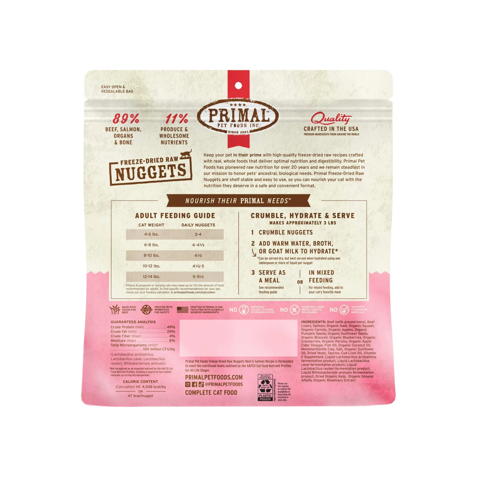 Primal Pet Foods Freeze Dried Nuggets Cat Food - Image 2