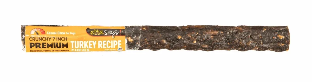 Etta Says! Premium Crunchy Turkey Dog Chew 7 in - Image 2
