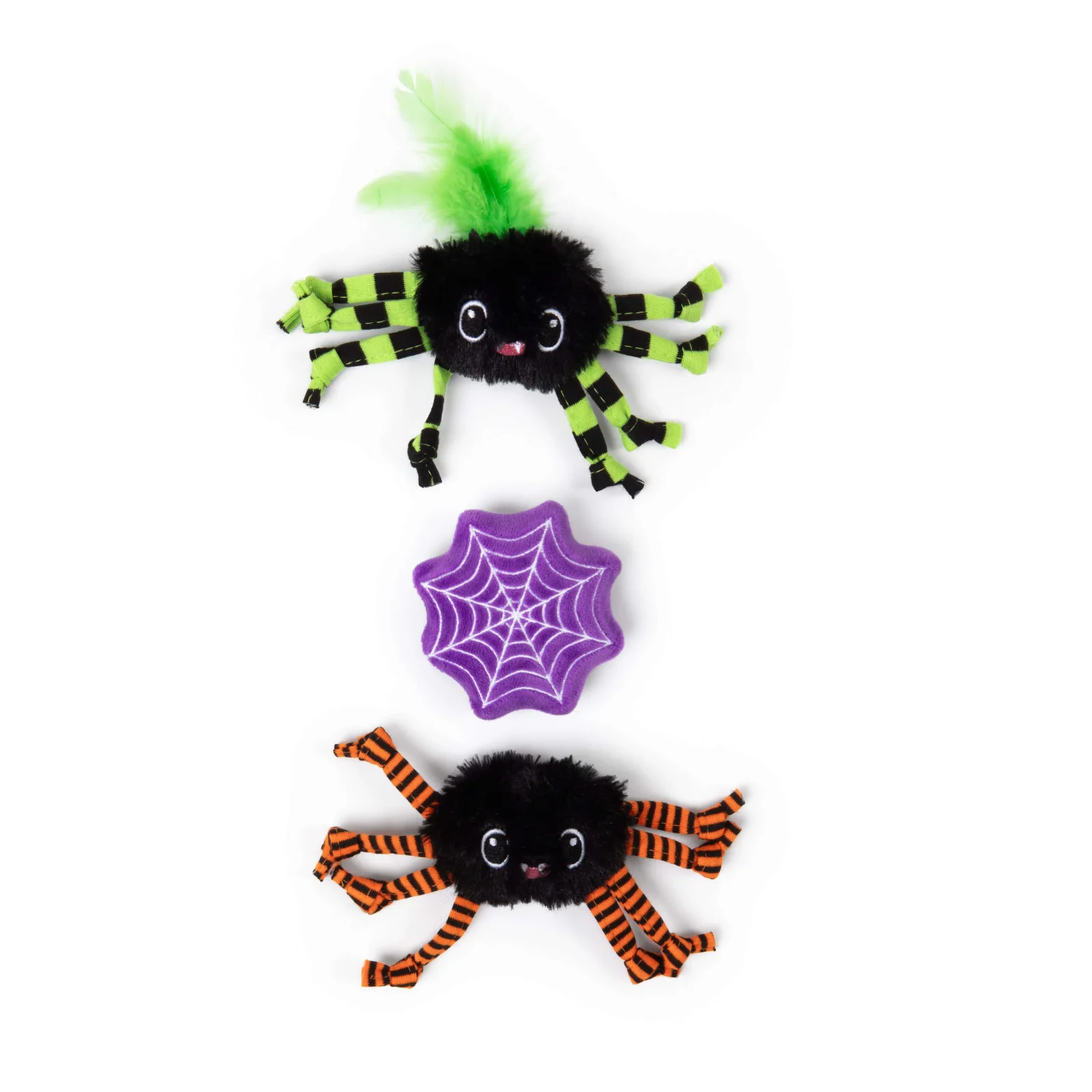 Quirky Kitty® Sassy Spooky Spiders 3-Pack Cat Toys