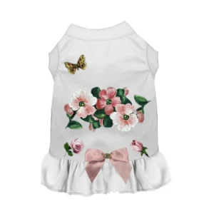 Feels Like A Lovely Spring - Sleeveless Ruffle Dog Dress by Bark Fifth Avenue