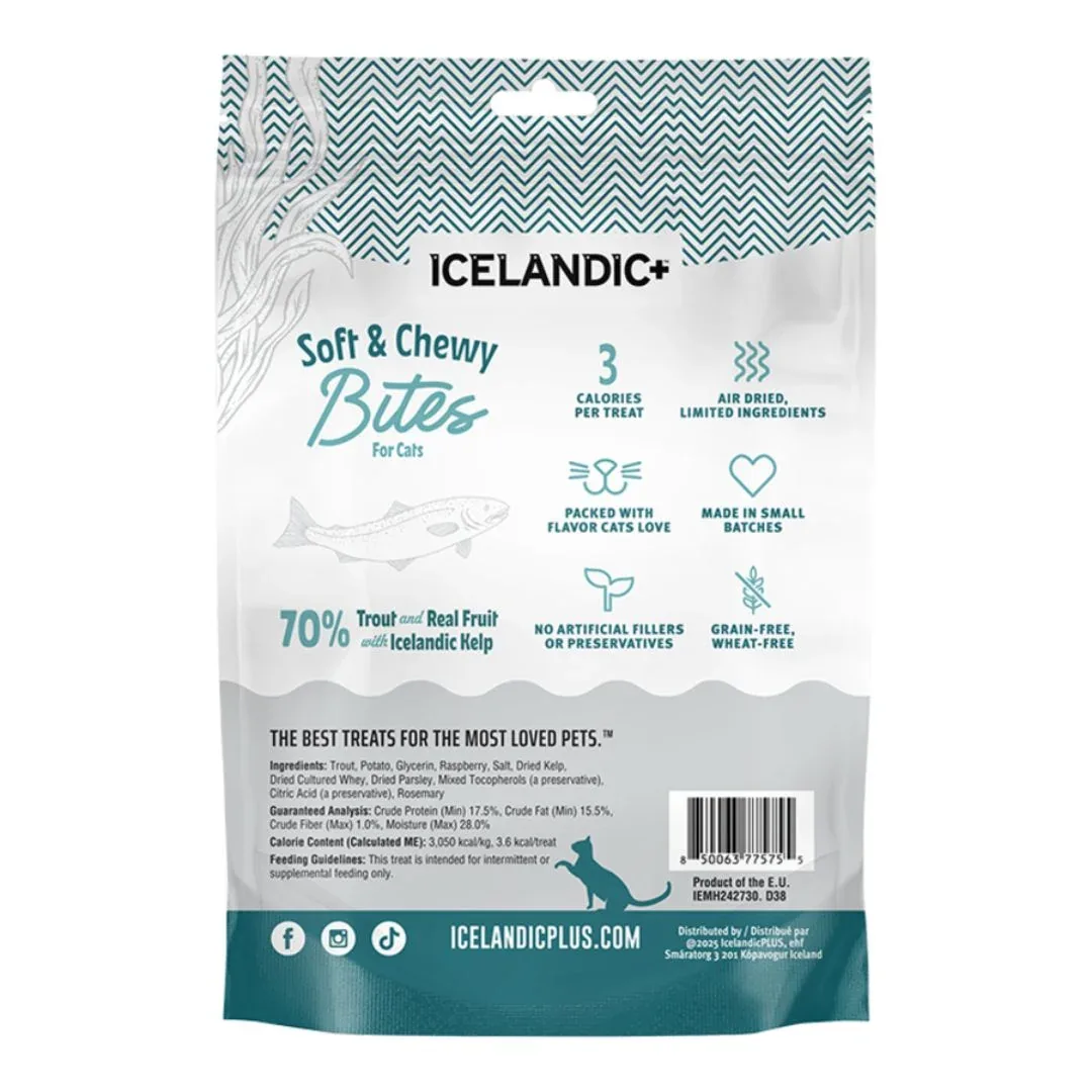 Icelandic Cat Trout & Raspberry Soft & Chewy Bites 1.8 oz - Image 2