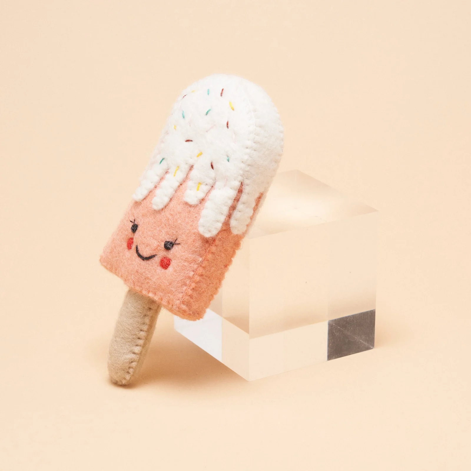 Peach Popsicle Squeaker Toy - Image 2