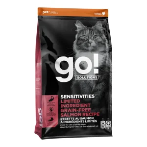 Petcurean Go! Sensitivities Limited Ingredient Dry Cat Food - Grain-Free Salmon, 6 lb