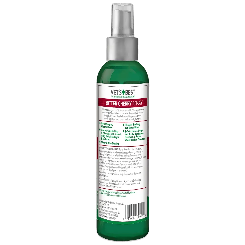 Vet's Best Bitter Cherry Spray Chew Deterrent for Dogs - Image 2