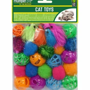 Multipet Cat Value Pack Toys, 24-Count