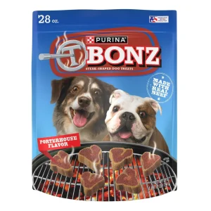 Purina T-Bonz Porterhouse Flavored Steak Shaped Soft and Chewy Dog Treats