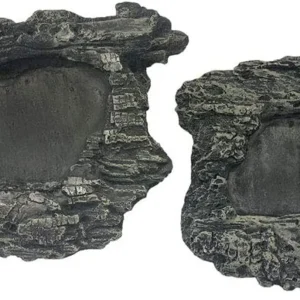 Komodo Habitat Rock Bowl Black/Tan Large