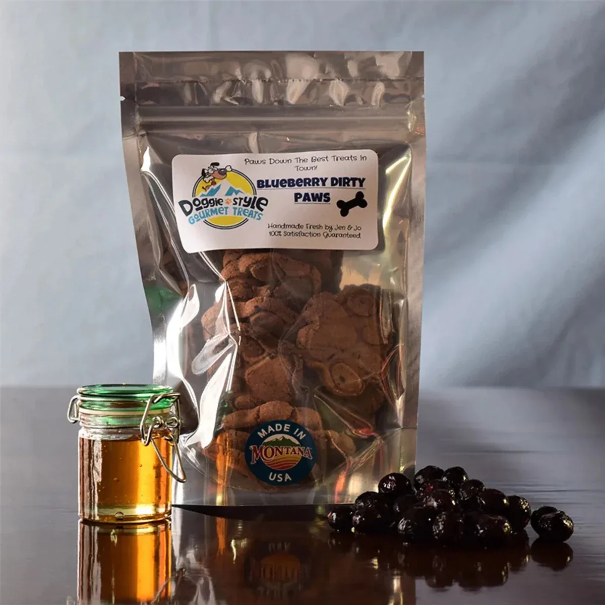 Doggie Style Gourmet Treats Blueberry Dirty Paws, 6OZ