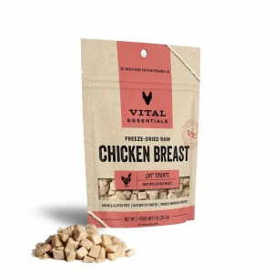 Vital Essentials Freeze-Dried Chicken Breast Cat Treats, 1 oz