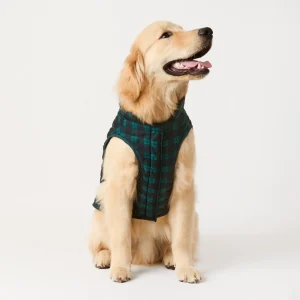 Black Watch Plaid Reversible Dog Jacket