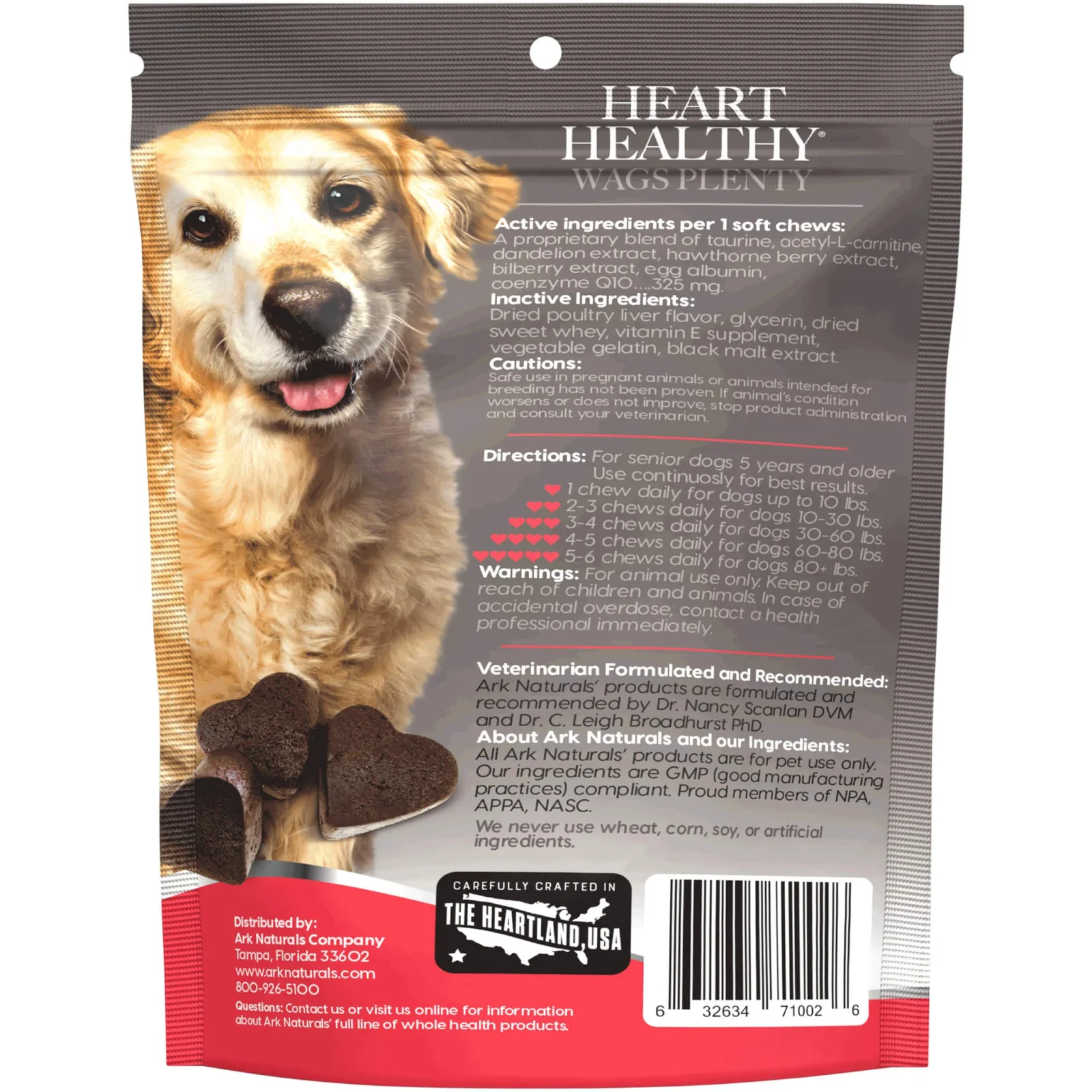 Ark Naturals Gray Muzzle Heart Healthy Wags Plenty for Senior Dogs - Image 2